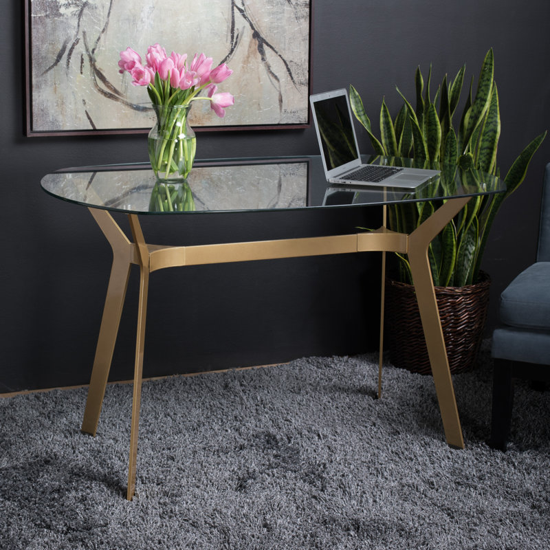 Studio Designs HOME Archtech Modern Glass Desk & Reviews Wayfair